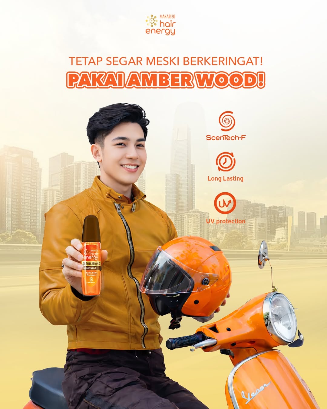 tetap segar dimanapun dan kapanpun dongg kalau udah pake amber wood mahh🔥🤩🫵🏻🤎 #makarizo #am