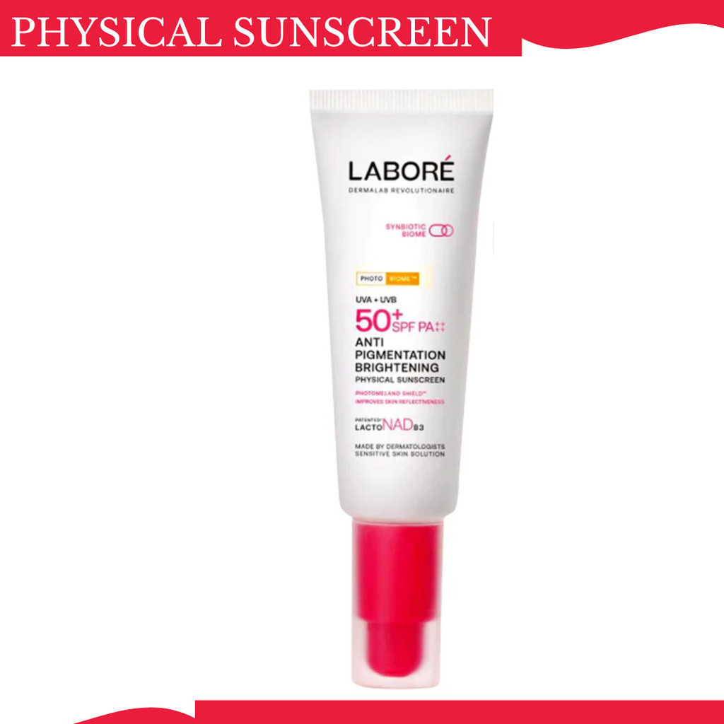 labore anti pigmentation brightening physical sunscreen with spf 50+ pa++++ 40ml/tabir surya labore anti pigmentation brightening physical sunscreen with spf 50+ pa++++ 40ml/tabir surya