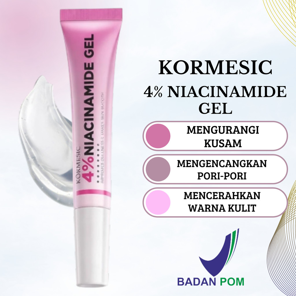kormesic niacinamide gel 15g/krim wajah kormesic niacinamide gel 15g/krim wajah