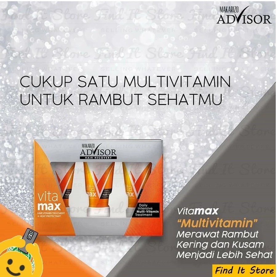 makarizo advisor hair recovery vitamax 50ml and 8ml/vitamin rambut makarizo advisor hair recovery vitamax 50ml and 8ml/vitamin rambut