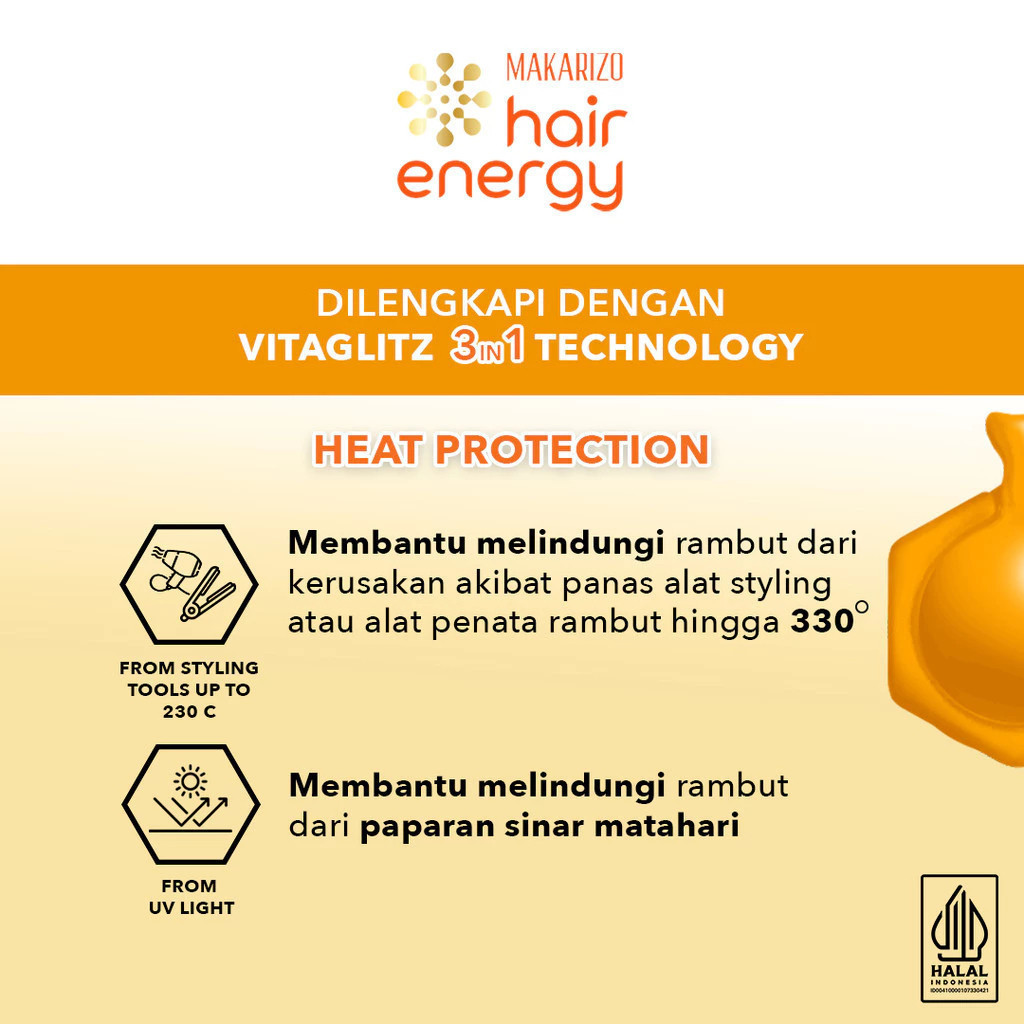 makarizo hair energy vitaglitz hair serum 6x1ml/vitamin rambut makarizo hair energy vitaglitz hair serum 6x1ml/vitamin rambut