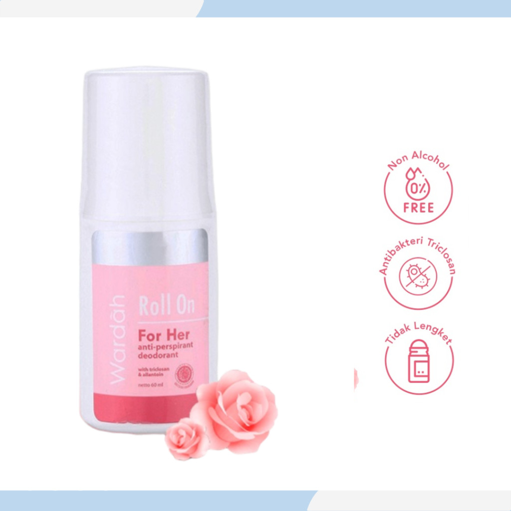 wardah roll on for her deodorant 60ml wardah roll on for her deodorant 60ml