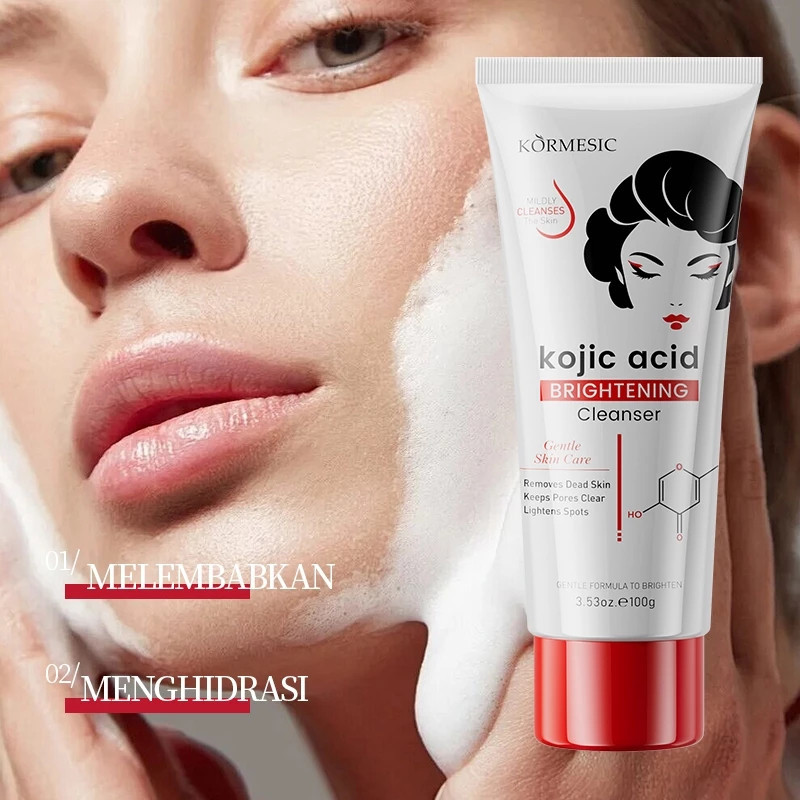 kormesic kojic acid brightening cleanser 100g/pembersih wajah kormesic kojic acid brightening cleanser 100g/pembersih wajah