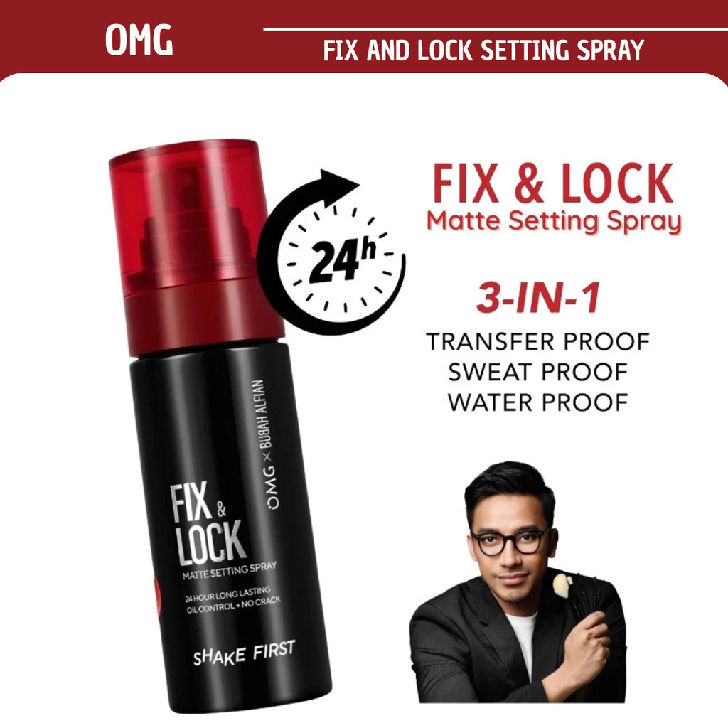 omg oh my glam fix and lock matte setting spray 60ml omg oh my glam fix and lock matte setting spray 60ml