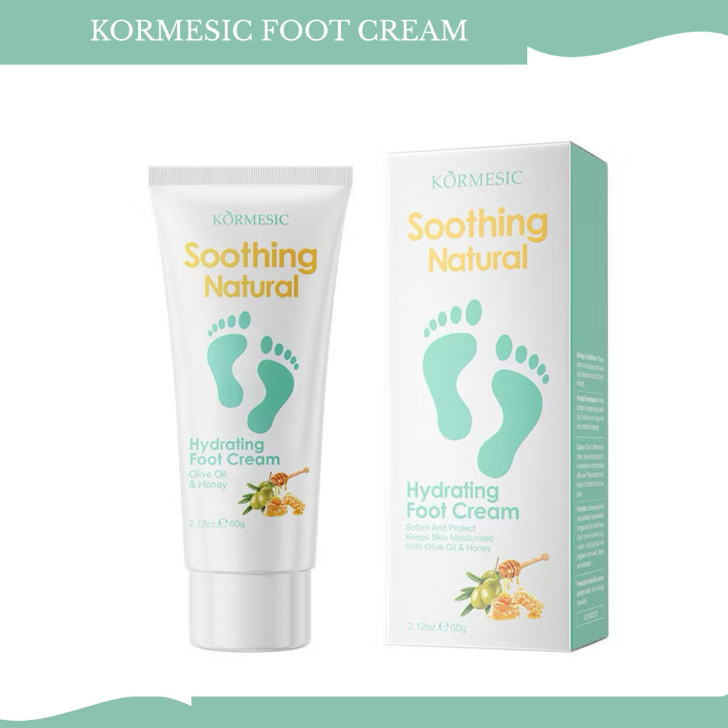 kormesic foot cream soothing natural 60g/krim kaki kormesic foot cream soothing natural 60g/krim kaki