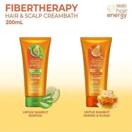 makarizo hair energy fibertherapy hair and scalp creambath 200ml/masker rambut makarizo hair energy fibertherapy hair and scalp creambath 200ml/masker rambut