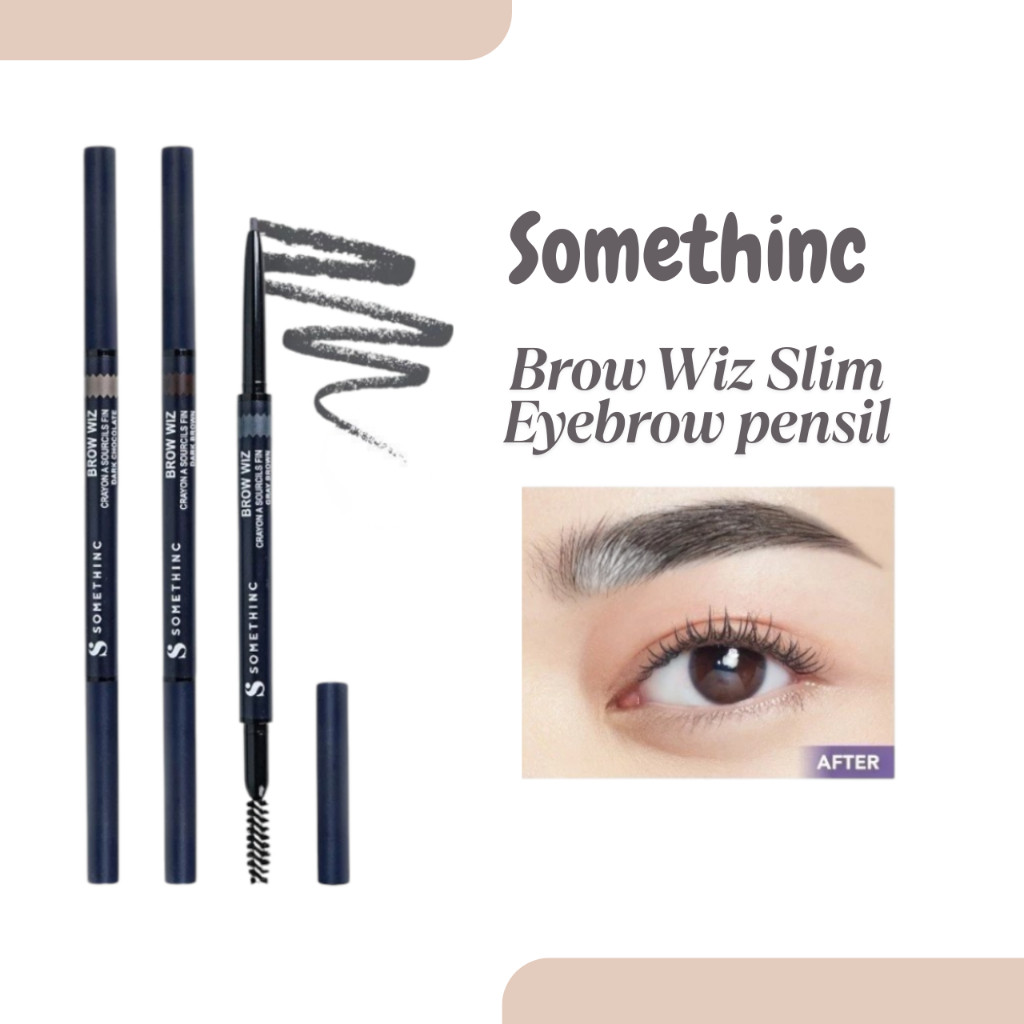 somethinc brow wiz slim eyebrow pencil/pensil alis somethinc brow wiz slim eyebrow pencil/pensil alis