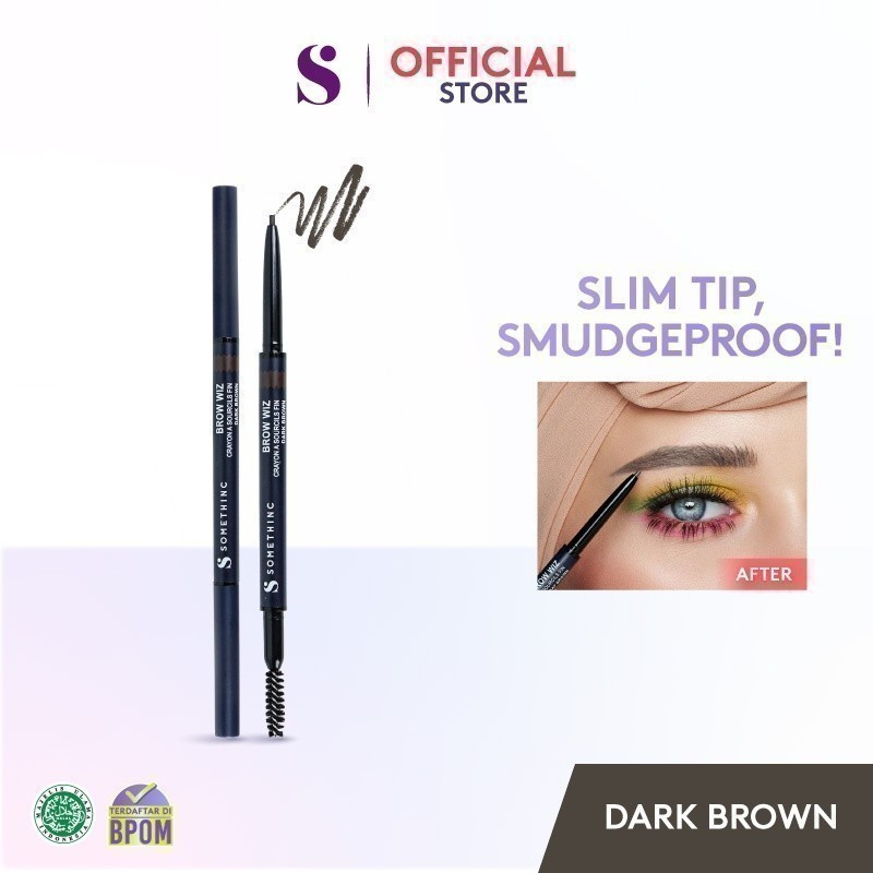 somethinc brow wiz slim eyebrow pencil/pensil alis somethinc brow wiz slim eyebrow pencil/pensil alis