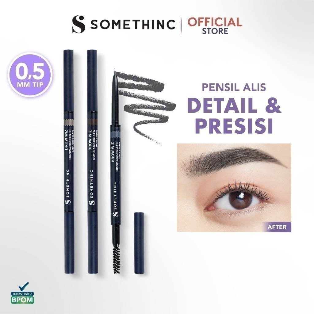 somethinc brow wiz slim eyebrow pencil/pensil alis somethinc brow wiz slim eyebrow pencil/pensil alis