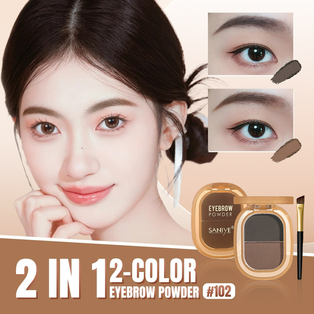 saniye 2 colors eyebrow powder waterproof 2.2g/pensil alis saniye 2 colors eyebrow powder waterproof 2.2g/pensil alis