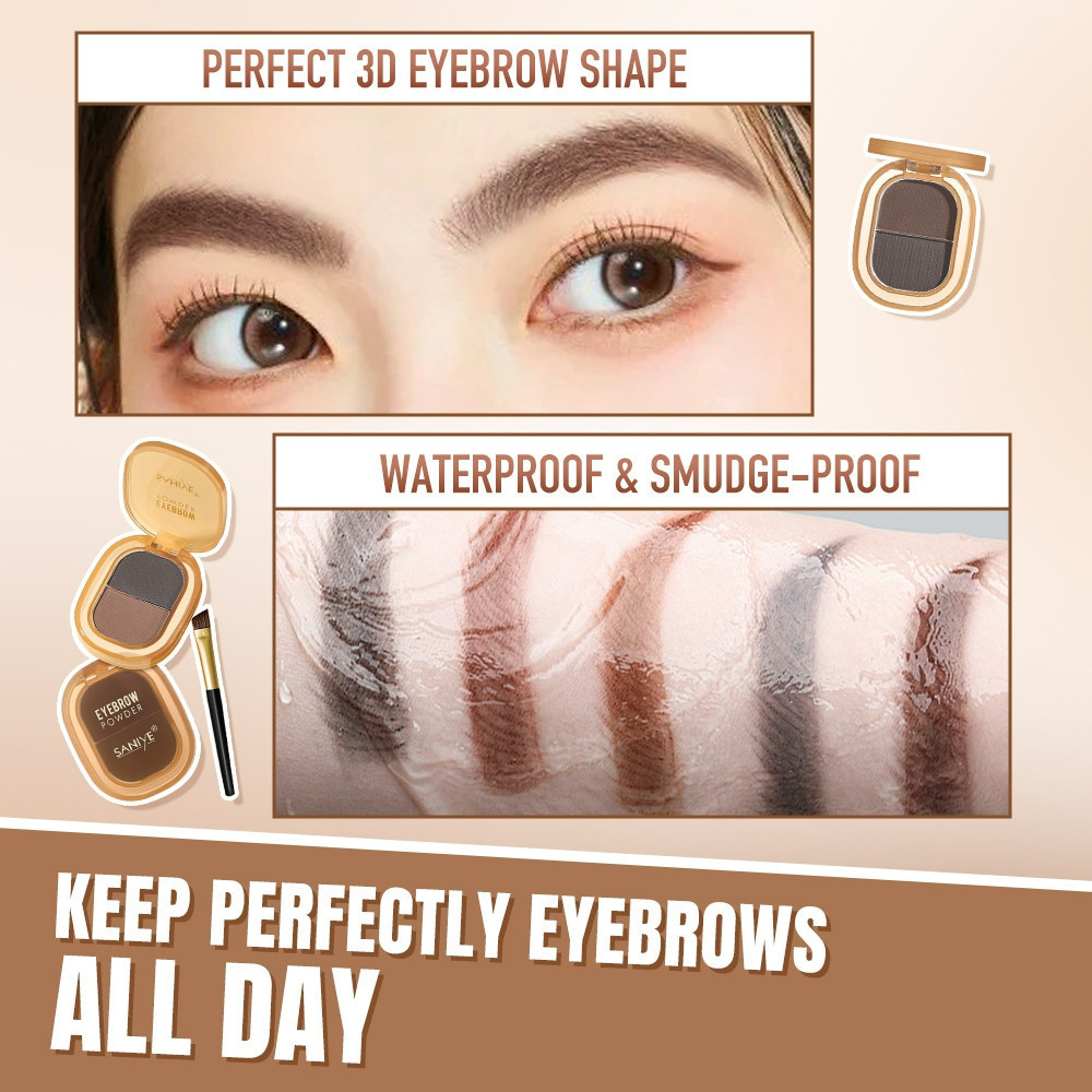 saniye 2 colors eyebrow powder waterproof 2.2g/pensil alis saniye 2 colors eyebrow powder waterproof 2.2g/pensil alis