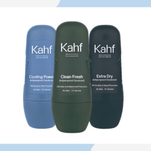kahf antiperspirant deodorant roll on 45ml/clean fresh/cooling power/extra dry