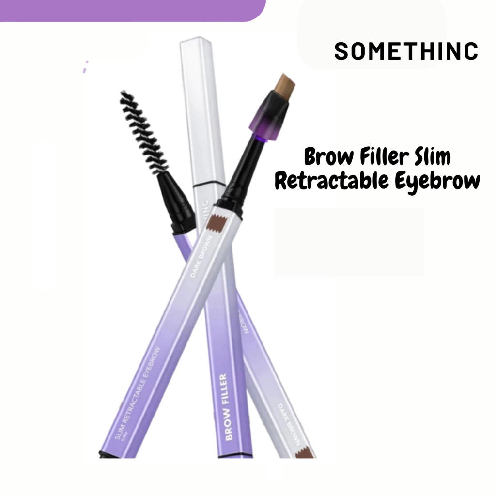 somethinc brow filler slim retractable eyebrow pencil/pensil alis somethinc brow filler slim retractable eyebrow pencil/pensil alis