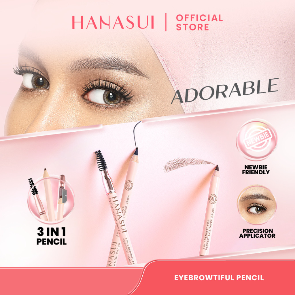 hanasui eyebrowtiful pencil/pensil alis hanasui eyebrowtiful pencil/pensil alis
