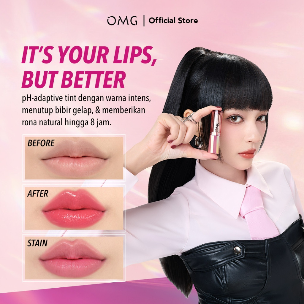 omg oh my glam gloss up tinted lip balm 3.5g omg oh my glam gloss up tinted lip balm 3.5g