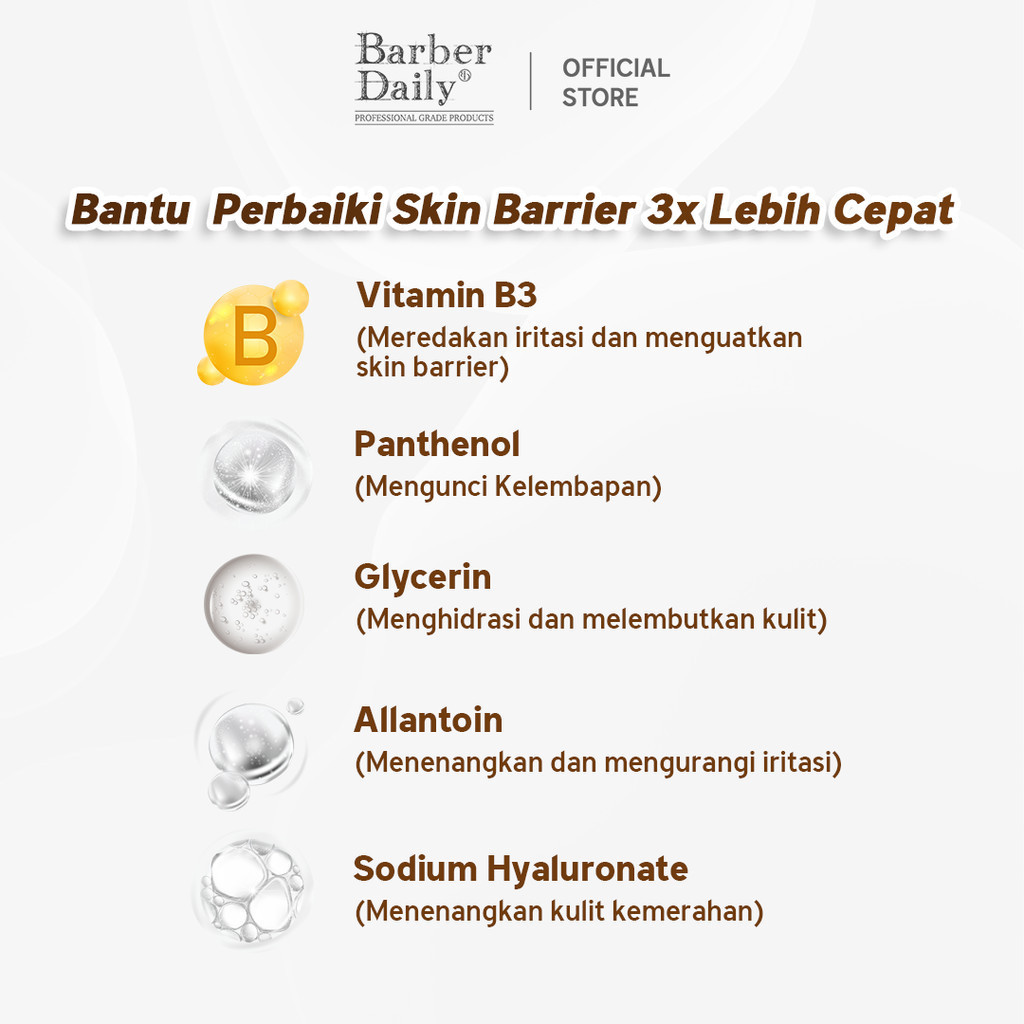 barber daily ultra sensitive face wash 100ml/pembersih wajah barber daily ultra sensitive face wash 100ml/pembersih wajah