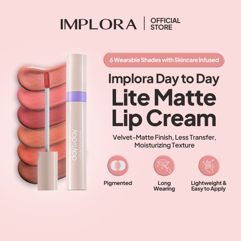 implora day to day lite matte lip cream/lipstick implora day to day lite matte lip cream/lipstick