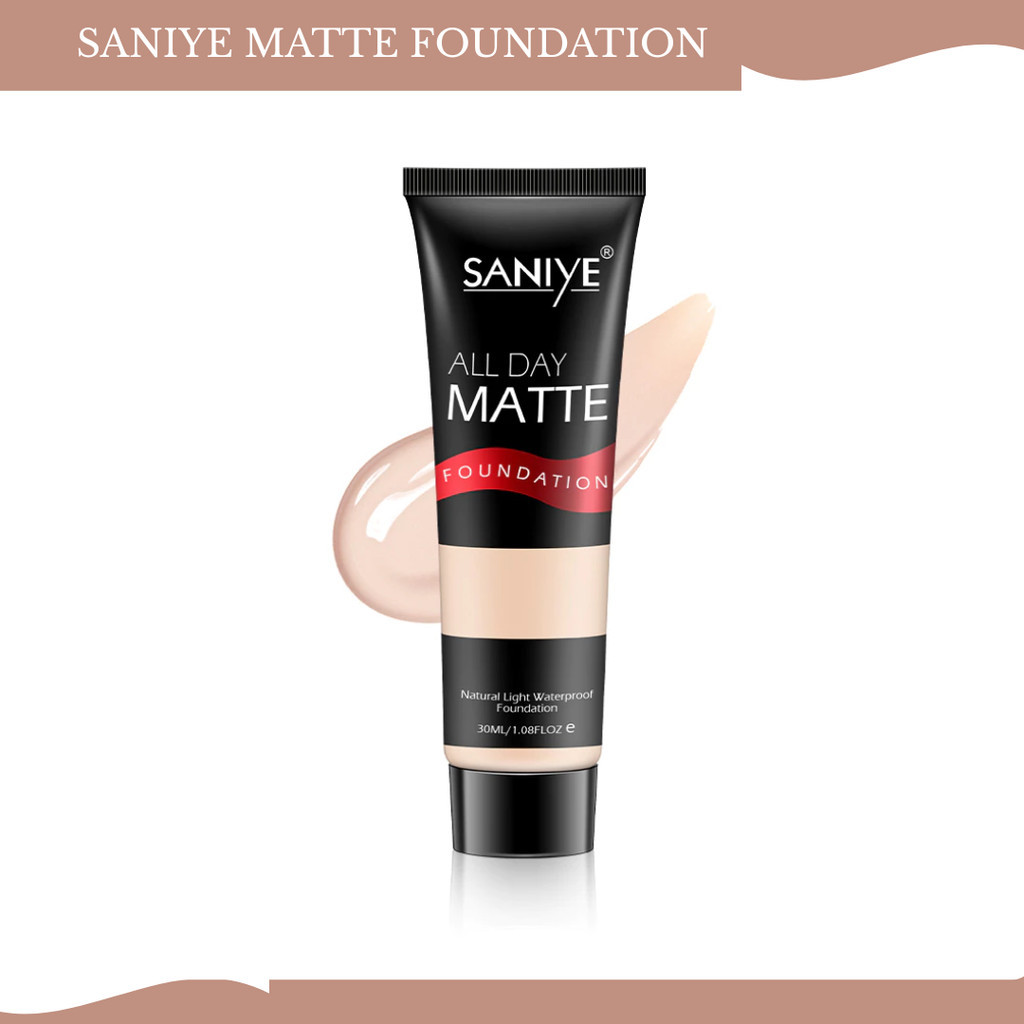 saniye all day matte foundation 30ml/alas bedak saniye all day matte foundation 30ml/alas bedak