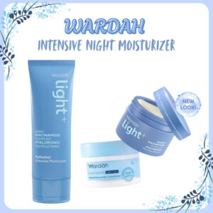 wardah lightening intensive night moisturizer 20ml and 30g/pelembab wajah