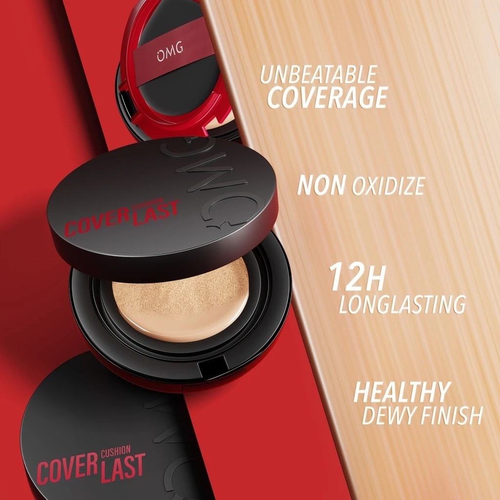 omg oh my glam coverlast cushion spf 30 pa+++ 15g/alas bedak omg oh my glam coverlast cushion spf 30 pa+++ 15g/alas bedak