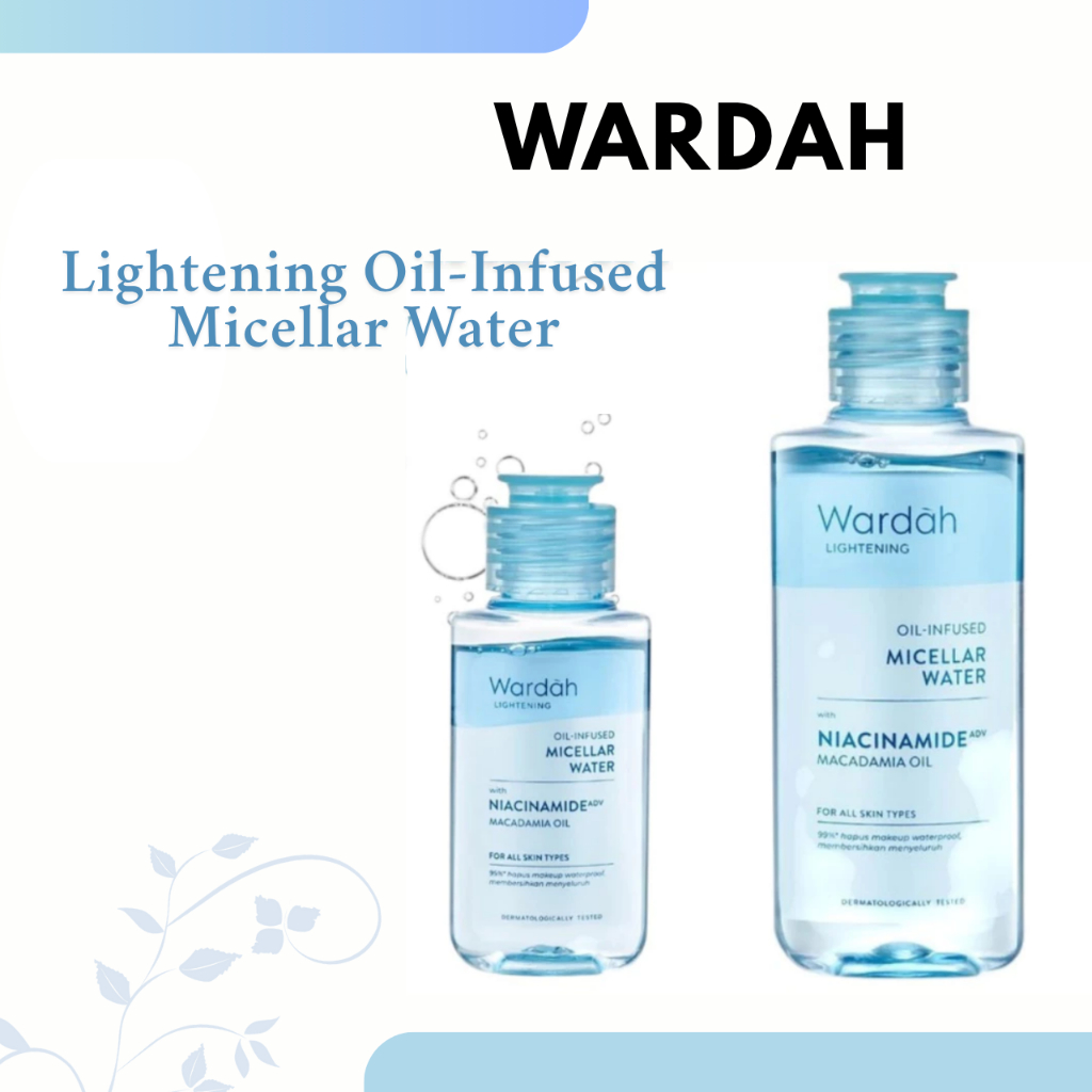 wardah lightening oil infused micellar water 100ml wardah lightening oil infused micellar water 100ml