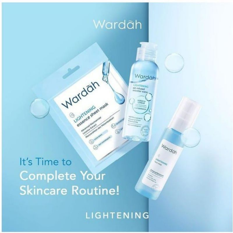 wardah lightening oil infused micellar water 100ml wardah lightening oil infused micellar water 100ml