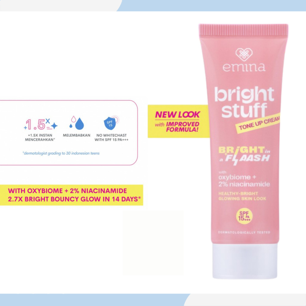 emina bright stuff tone up face cream emina bright stuff tone up face cream