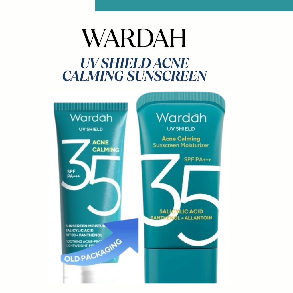 wardah uv shield acne calming sunscreen moisturizer spf 35 pa+++ 35ml wardah uv shield acne calming sunscreen moisturizer spf 35 pa+++ 35ml