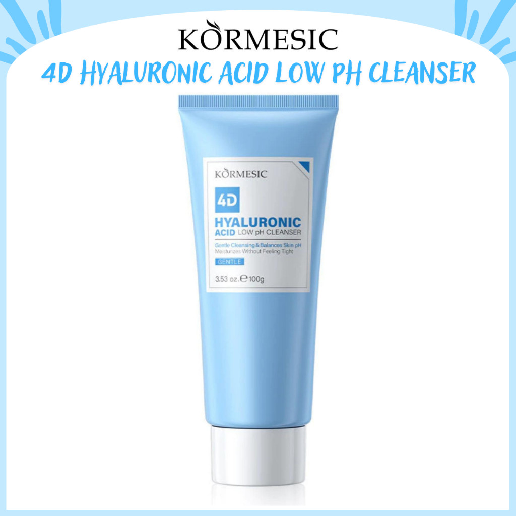 kormesic 4d hyaluronic acid low ph cleanser 100ml/pembersih wajah kormesic 4d hyaluronic acid low ph cleanser 100ml/pembersih wajah