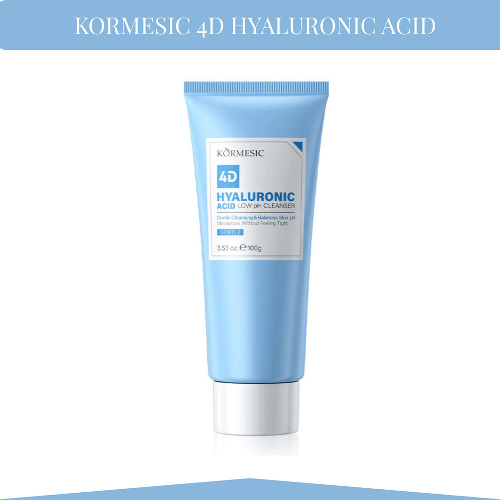 kormesic 4d hyaluronic acid low ph cleanser 100ml/pembersih wajah kormesic 4d hyaluronic acid low ph cleanser 100ml/pembersih wajah
