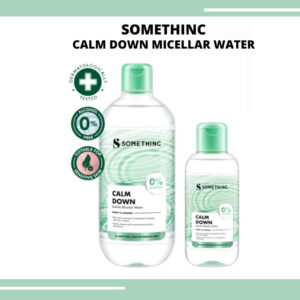 somethinc calm down gentle micellar water 100ml and 400ml/pembersih make up