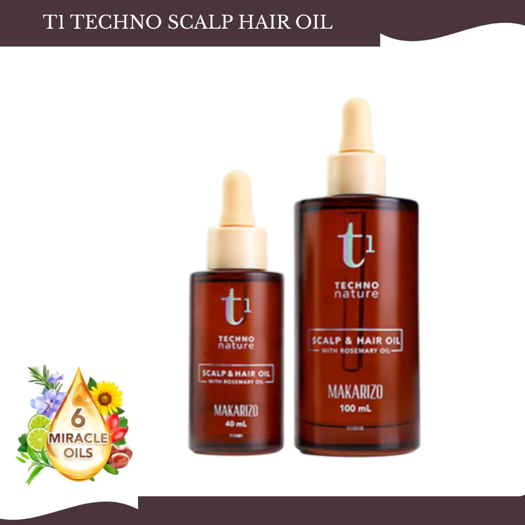 makarizo t1 techno nature rosemary scalp and hair oil 40ml and 100ml/serum rambut makarizo t1 techno nature rosemary scalp and hair oil 40ml and 100ml/serum rambut