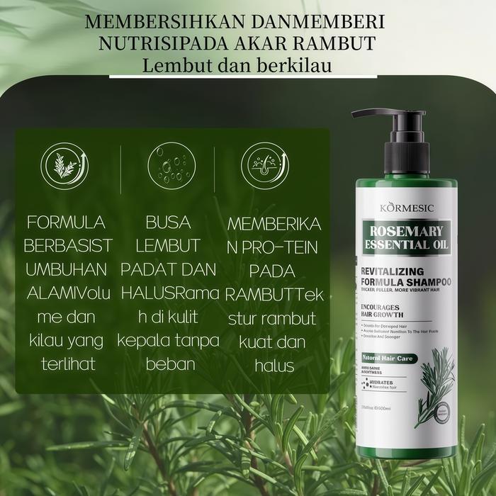 kormesic rosemary revitalizing shampoo 500ml kormesic rosemary revitalizing shampoo 500ml