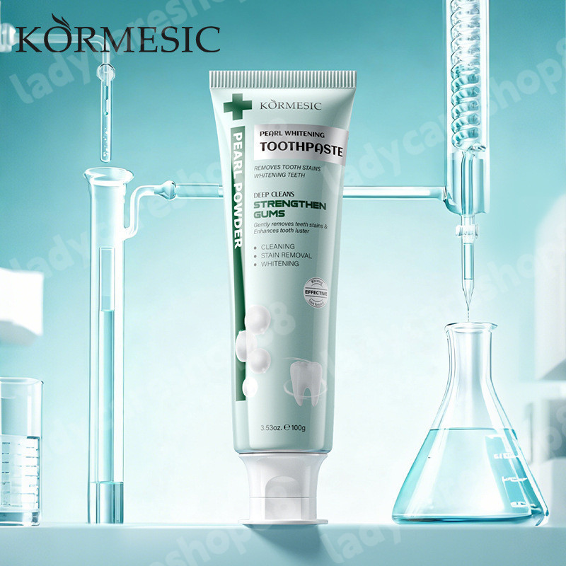 kormesic pearl whitening toothpaste 100g/pasta gigi kormesic pearl whitening toothpaste 100g/pasta gigi