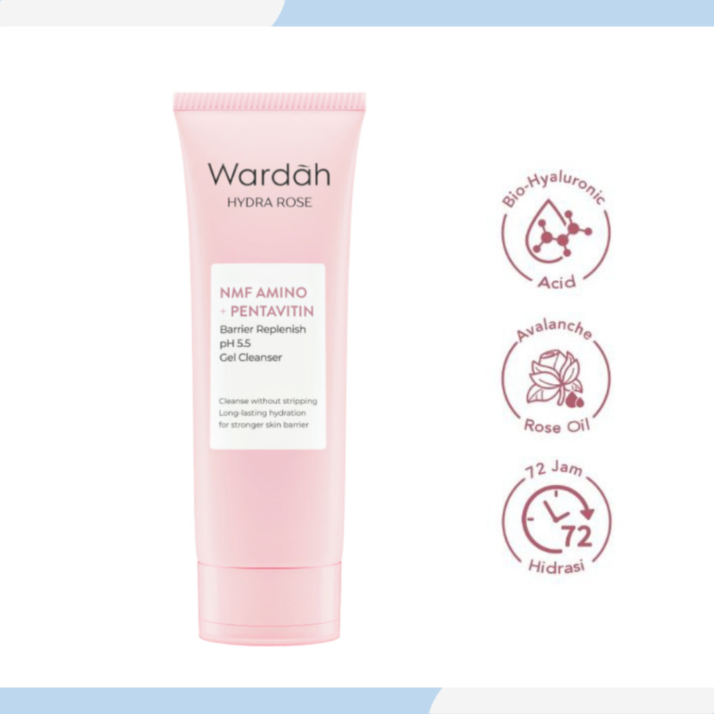 wardah hydra rose gel to foaming cleanser 100ml | pembersih wajah wardah hydra rose gel to foaming cleanser 100ml | pembersih wajah
