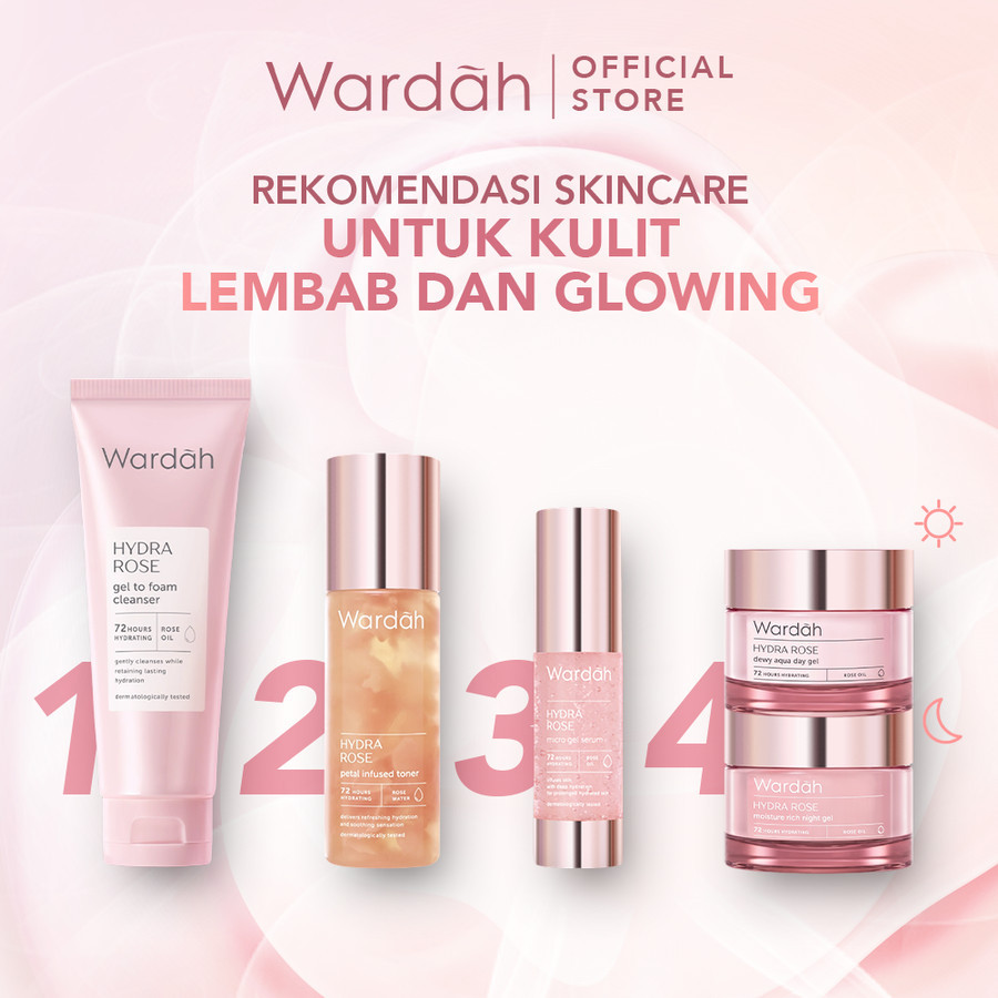 wardah hydra rose gel to foaming cleanser 100ml | pembersih wajah wardah hydra rose gel to foaming cleanser 100ml | pembersih wajah