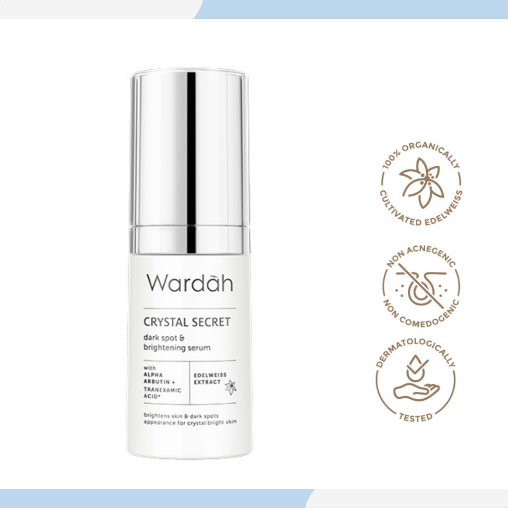 wardah crystal secret dark spot & brightening serum 20ml wardah crystal secret dark spot & brightening serum 20ml