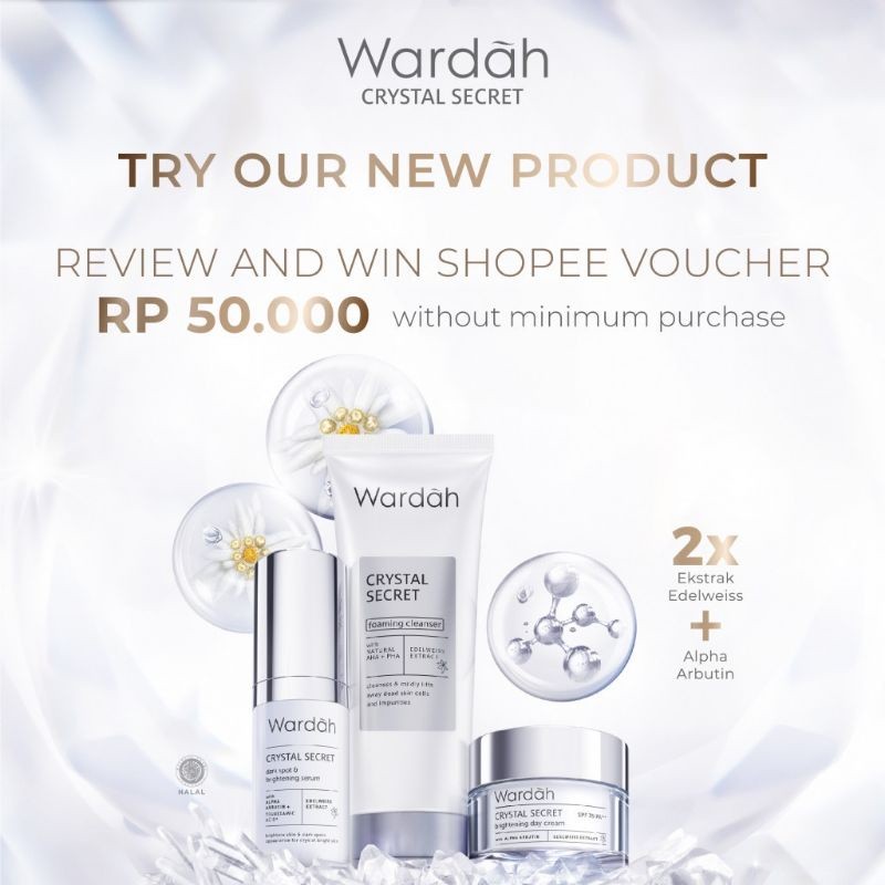 wardah crystal secret dark spot & brightening serum 20ml wardah crystal secret dark spot & brightening serum 20ml