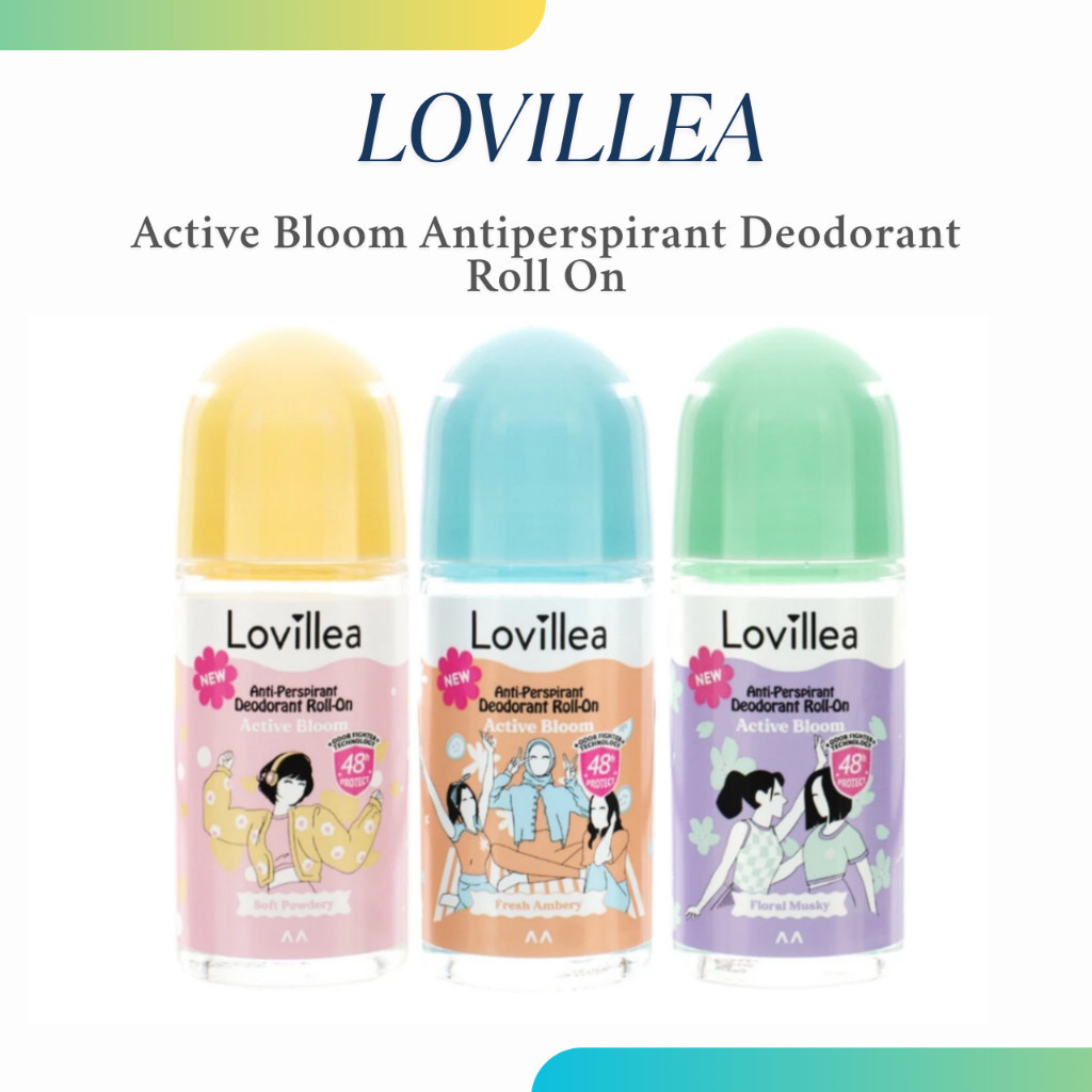 lovillea active bloom antiperspirant deodorant roll on 50ml lovillea active bloom antiperspirant deodorant roll on 50ml