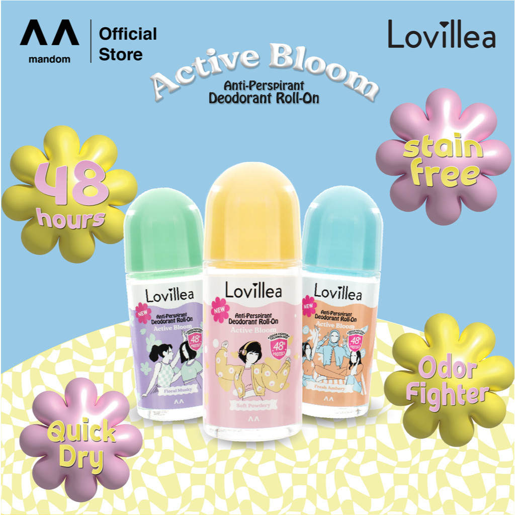 lovillea active bloom antiperspirant deodorant roll on 50ml lovillea active bloom antiperspirant deodorant roll on 50ml