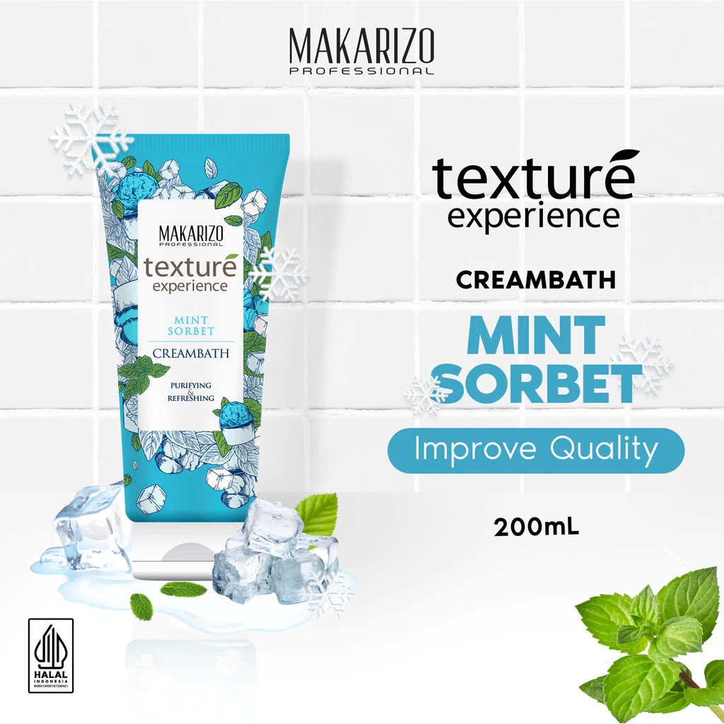makarizo professional texture experience creambath 200ml/masker rambut makarizo professional texture experience creambath 200ml/masker rambut