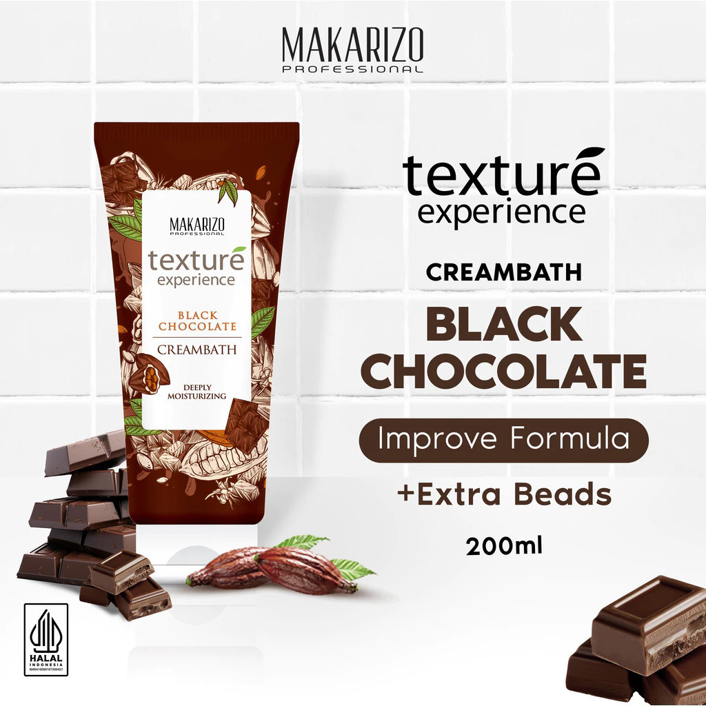 makarizo professional texture experience creambath 200ml/masker rambut makarizo professional texture experience creambath 200ml/masker rambut