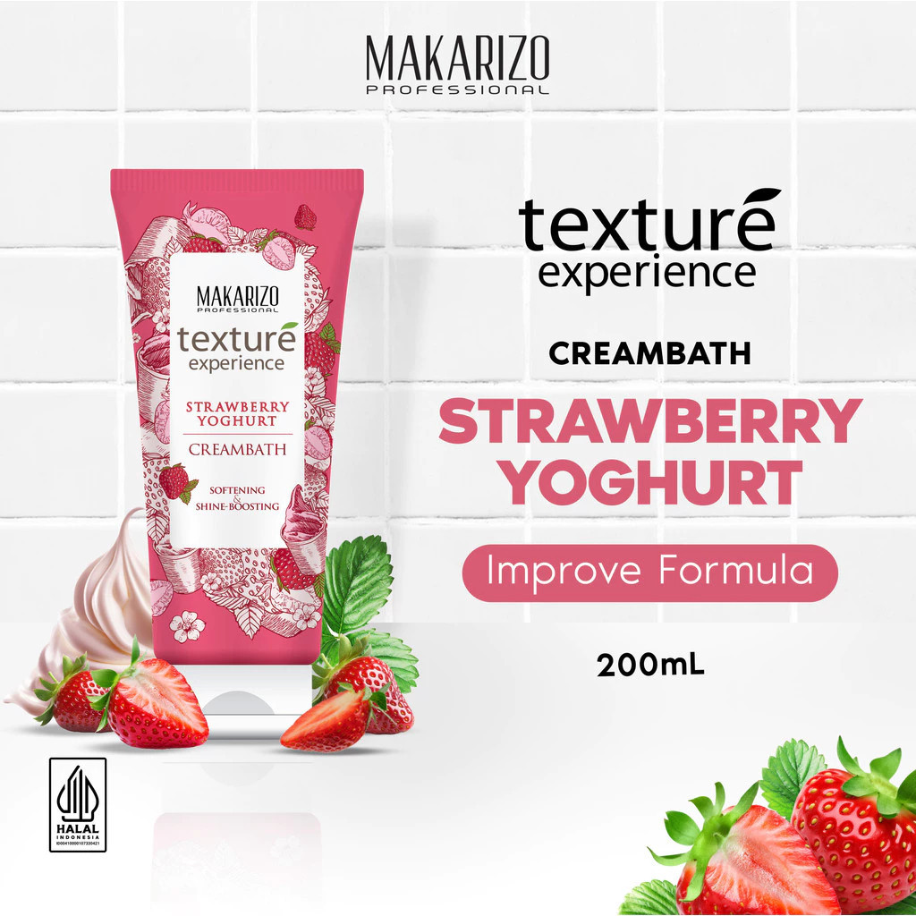 makarizo professional texture experience creambath 200ml/masker rambut makarizo professional texture experience creambath 200ml/masker rambut