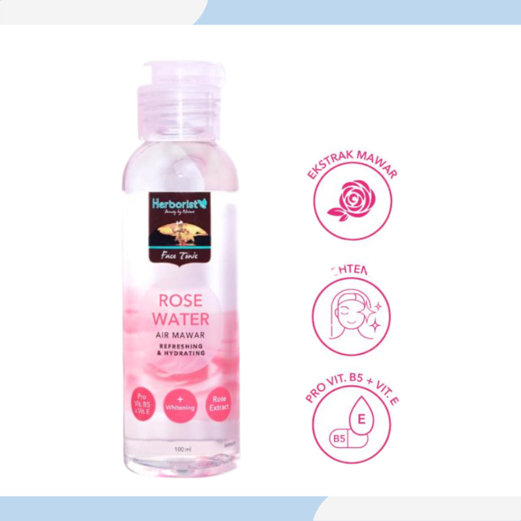 herborist rose water air mawar 100ml herborist rose water air mawar 100ml