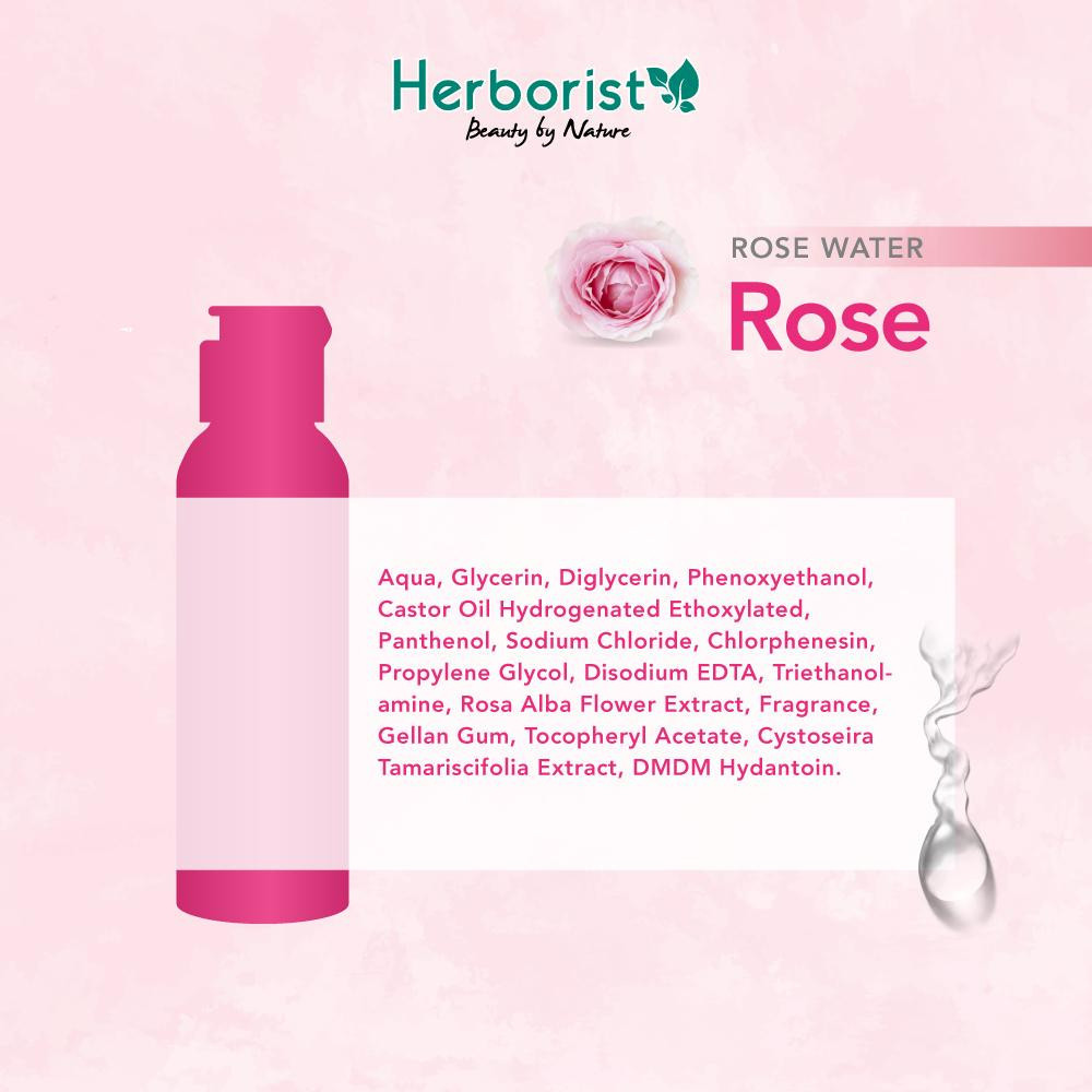 herborist rose water air mawar 100ml herborist rose water air mawar 100ml