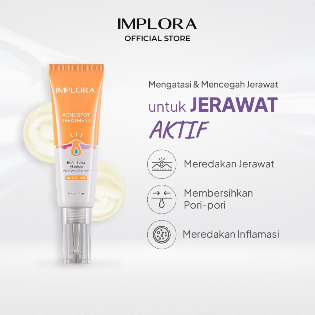 implora acne spot treatment gel 12g/obat totol jerawat implora acne spot treatment gel 12g/obat totol jerawat