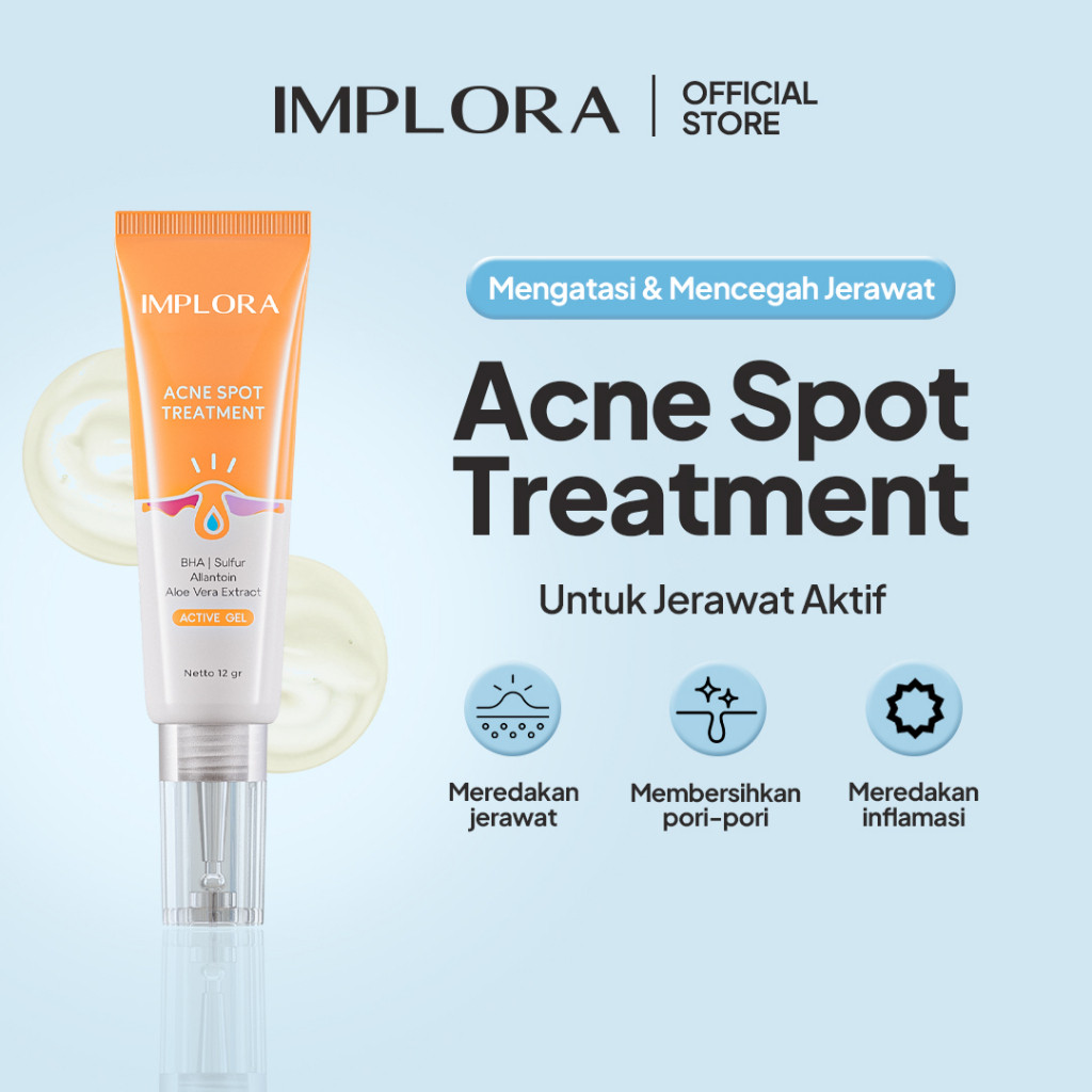 implora acne spot treatment gel 12g/obat totol jerawat implora acne spot treatment gel 12g/obat totol jerawat