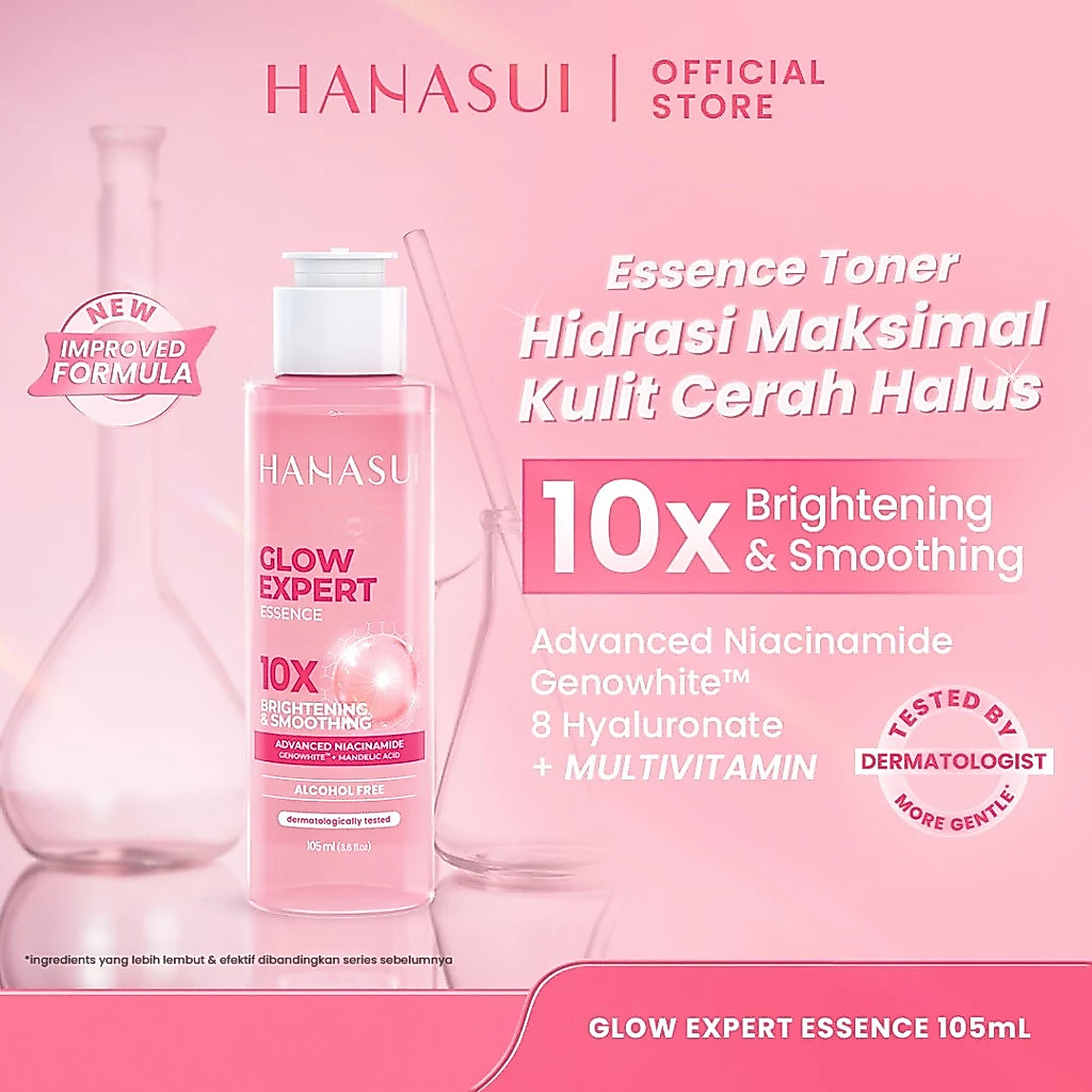 hanasui glow expert toner essence 105ml / toner wajah hanasui glow expert toner essence 105ml / toner wajah