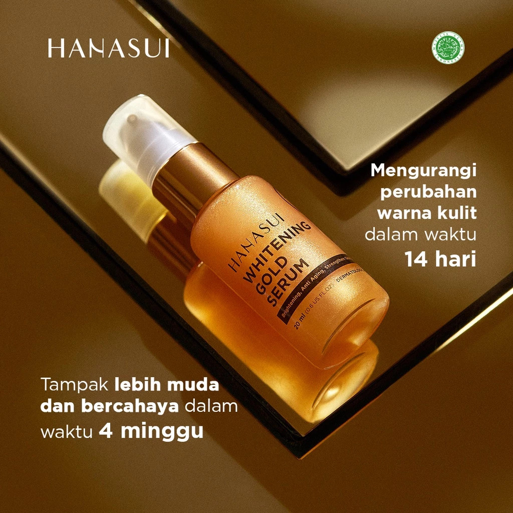 hanasui whitening gold serum 20ml / serum wajah hanasui whitening gold serum 20ml / serum wajah
