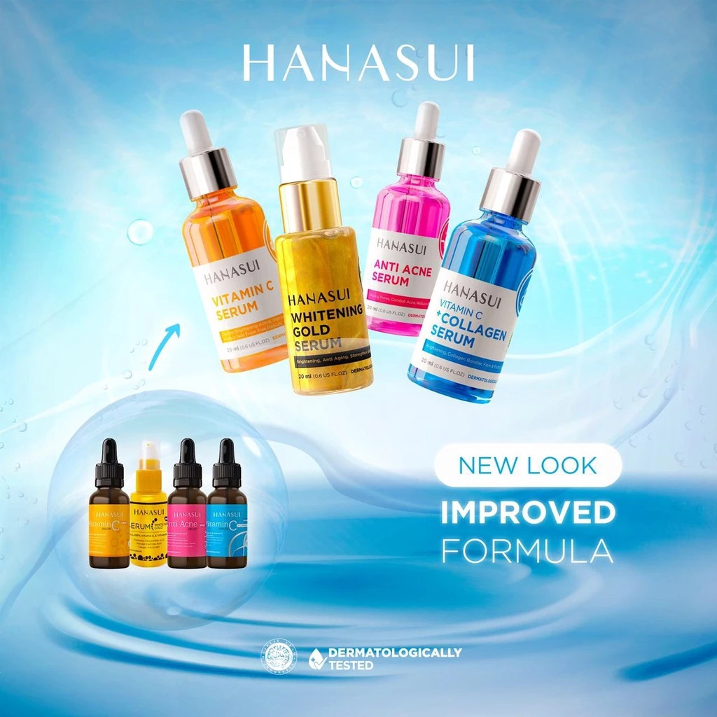 hanasui whitening gold serum 20ml / serum wajah hanasui whitening gold serum 20ml / serum wajah